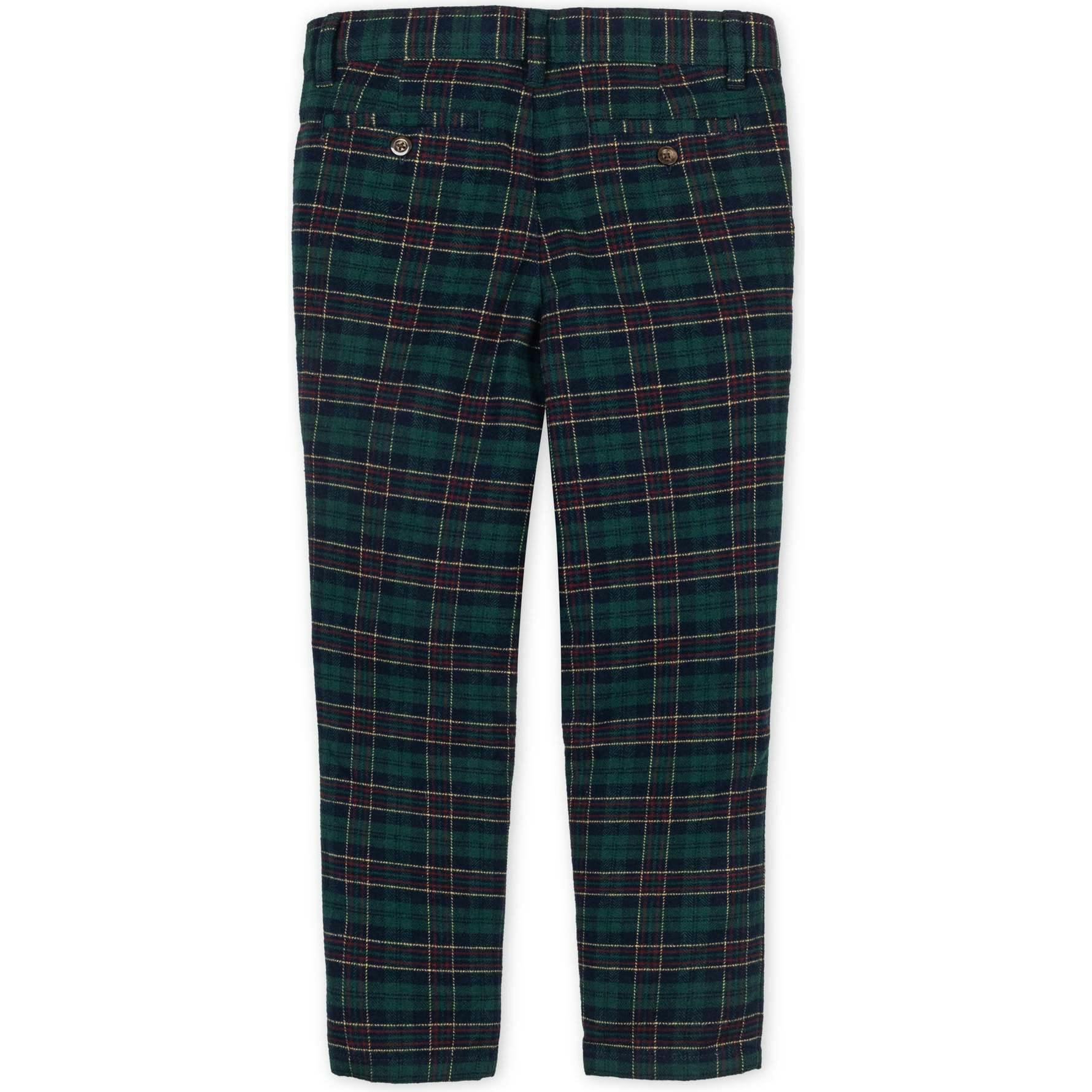 Boy's Organic Brushed Suit Pant, Blue
