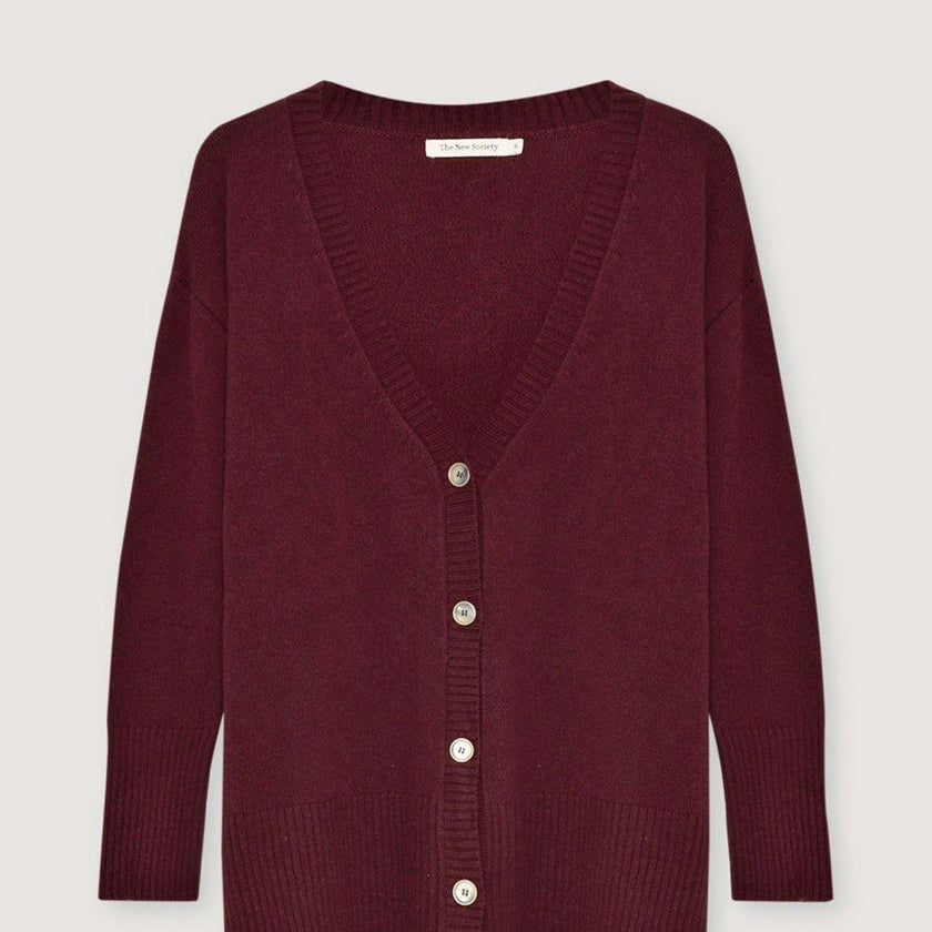 Agatha Woman Cardigan Plum Fantasy