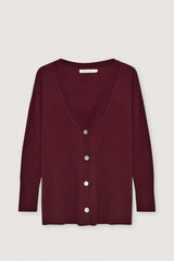 Agatha Woman Cardigan Plum Fantasy