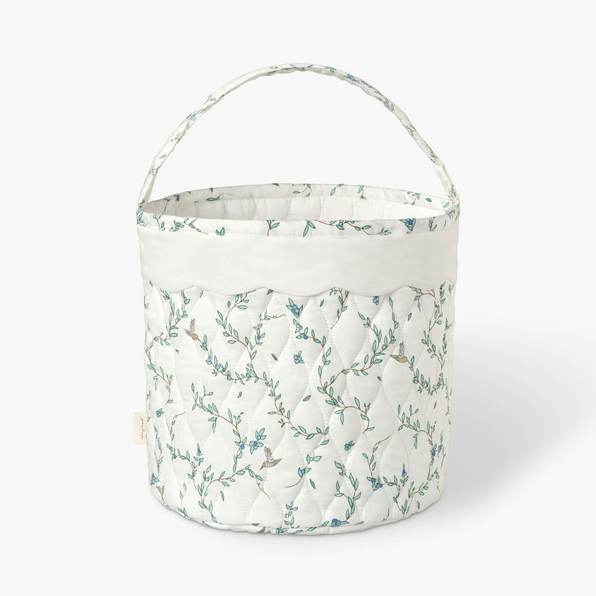 Quilted Storage Basket - Secret Garden
