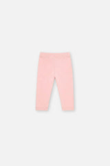 Baby Rib Leggings Pale Dusty Pink