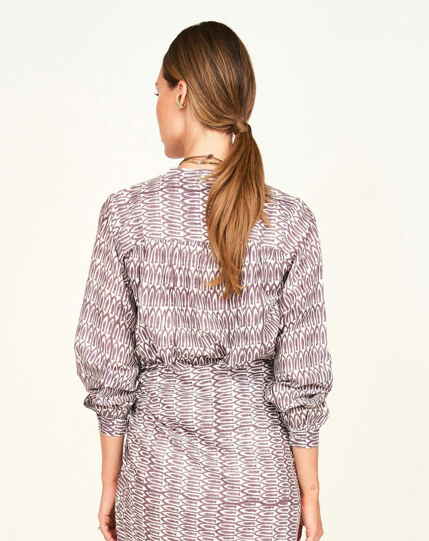 Florence Blouse in Grappa Minnow