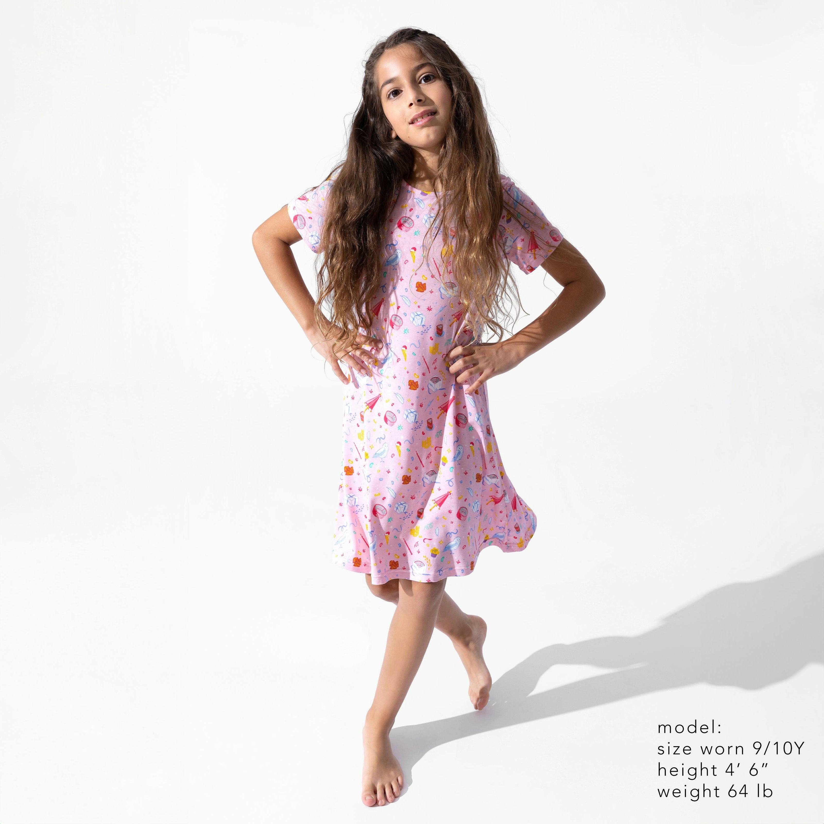 Happee Birthdae Harry Bamboo Girls' Short Sleeve Dress