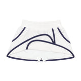 Girls White French Terry Tennis Tank Top And Skort Set