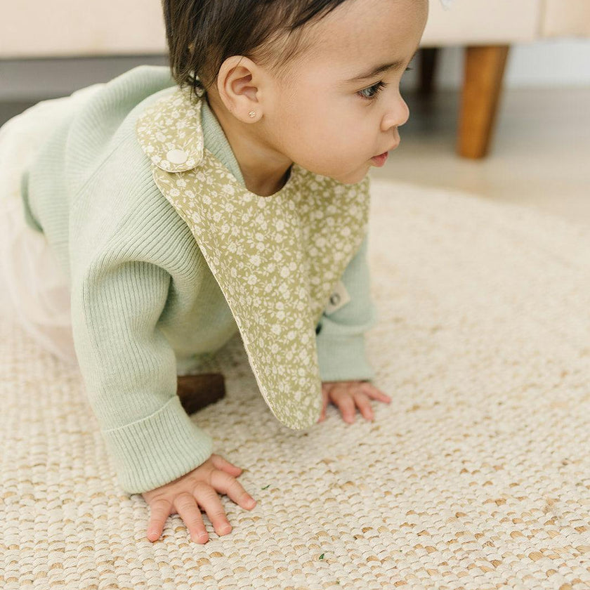 Signature Cotton Print Bib