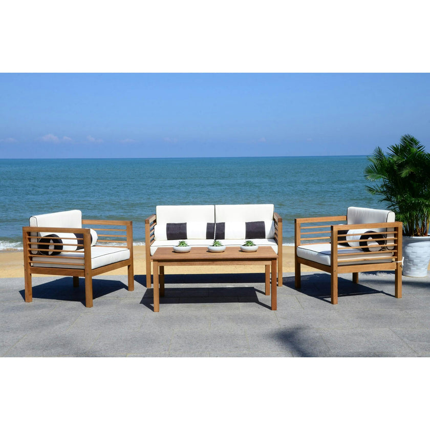 Alda Eucalyptus 4-Piece Outdoor Set