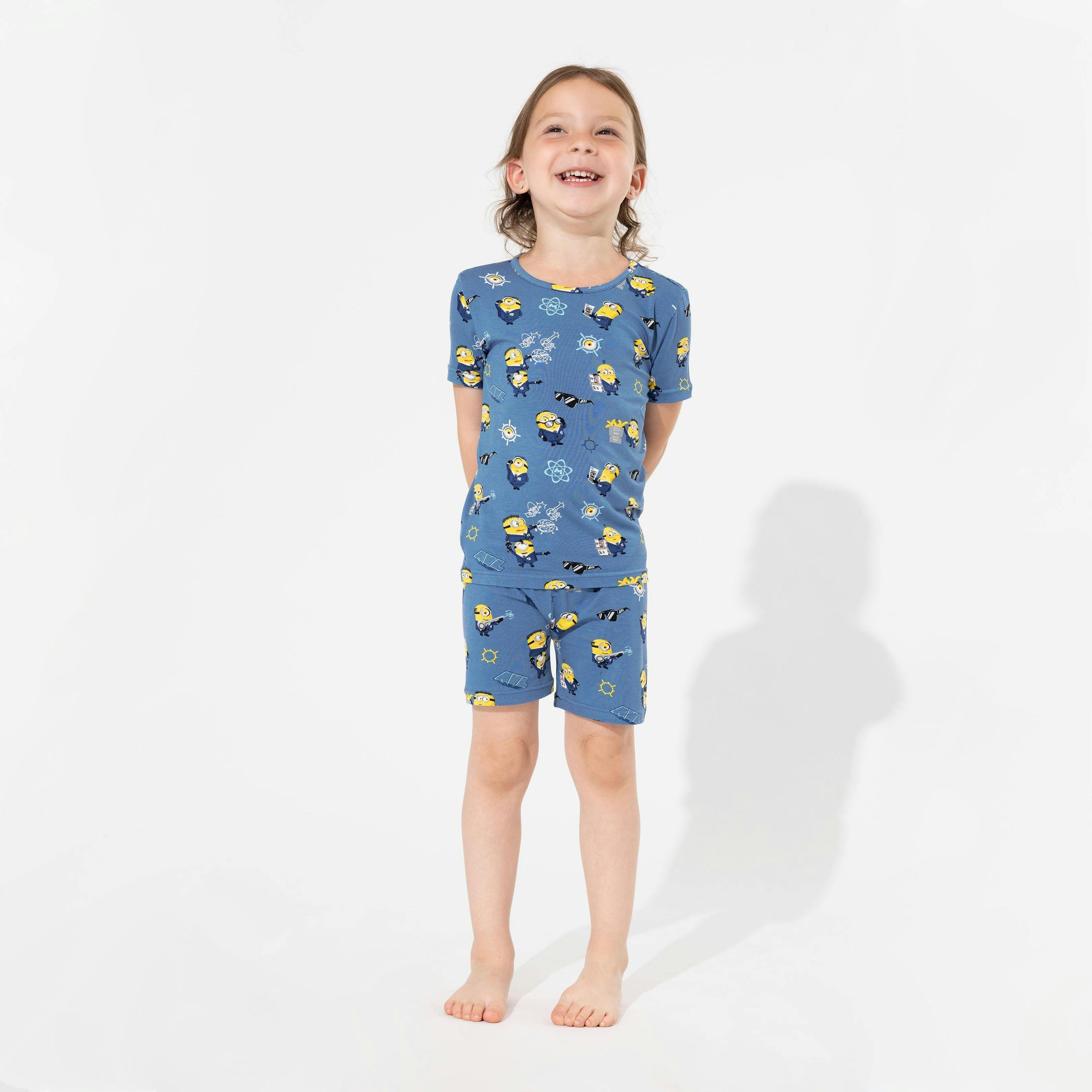 Despicable Me 4: Minions Anti-Villain League Bamboo Kids Pajama Short Set