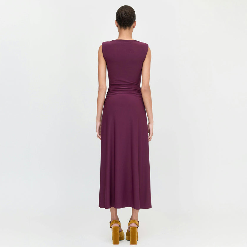 The Sloane Dress - Aubergine
