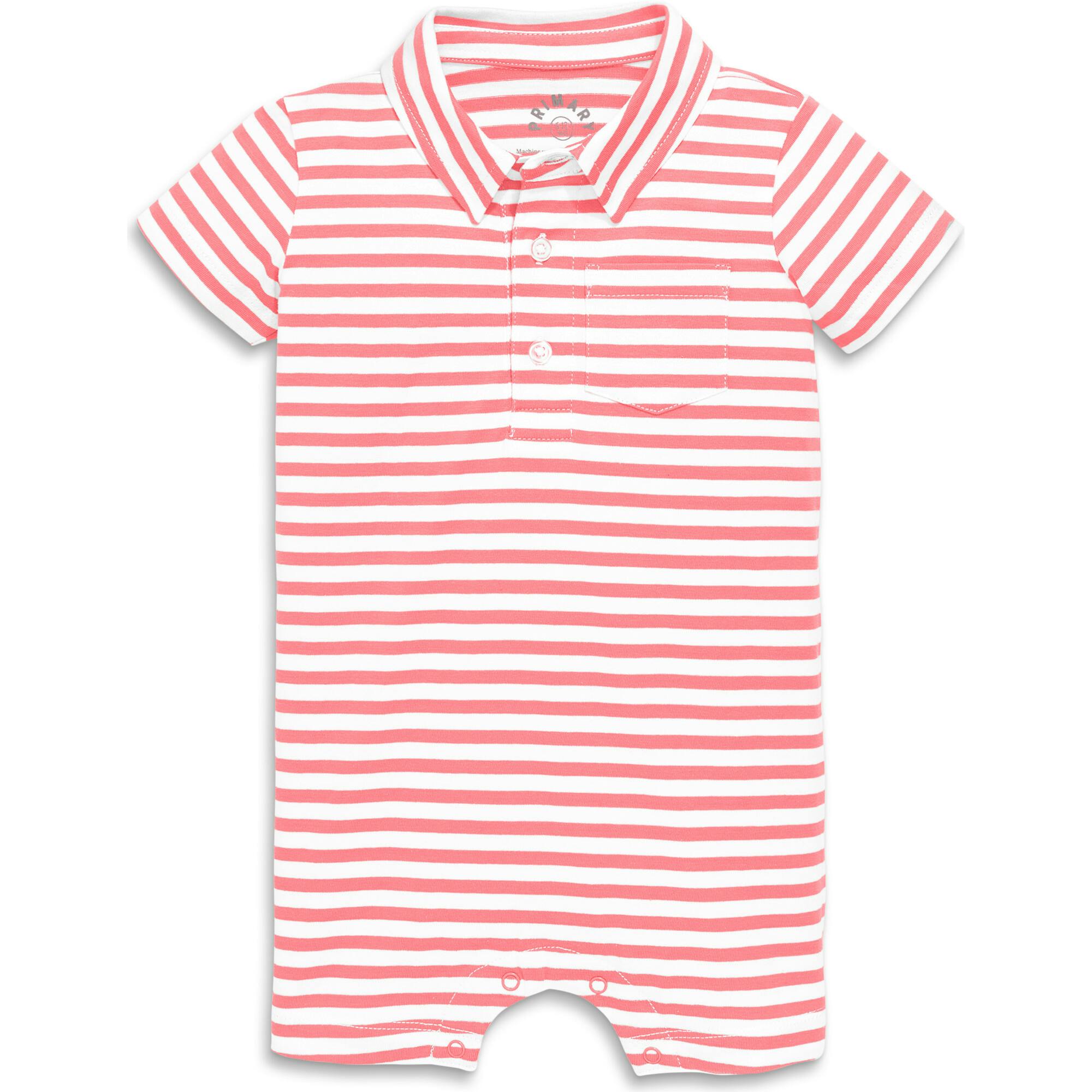Clearance baby polo shortie in mini stripe