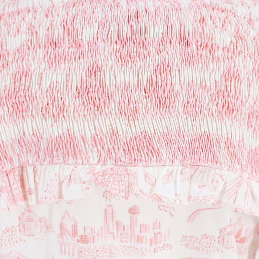Women's Lizzie Shirt - Dallas Print (Pink)