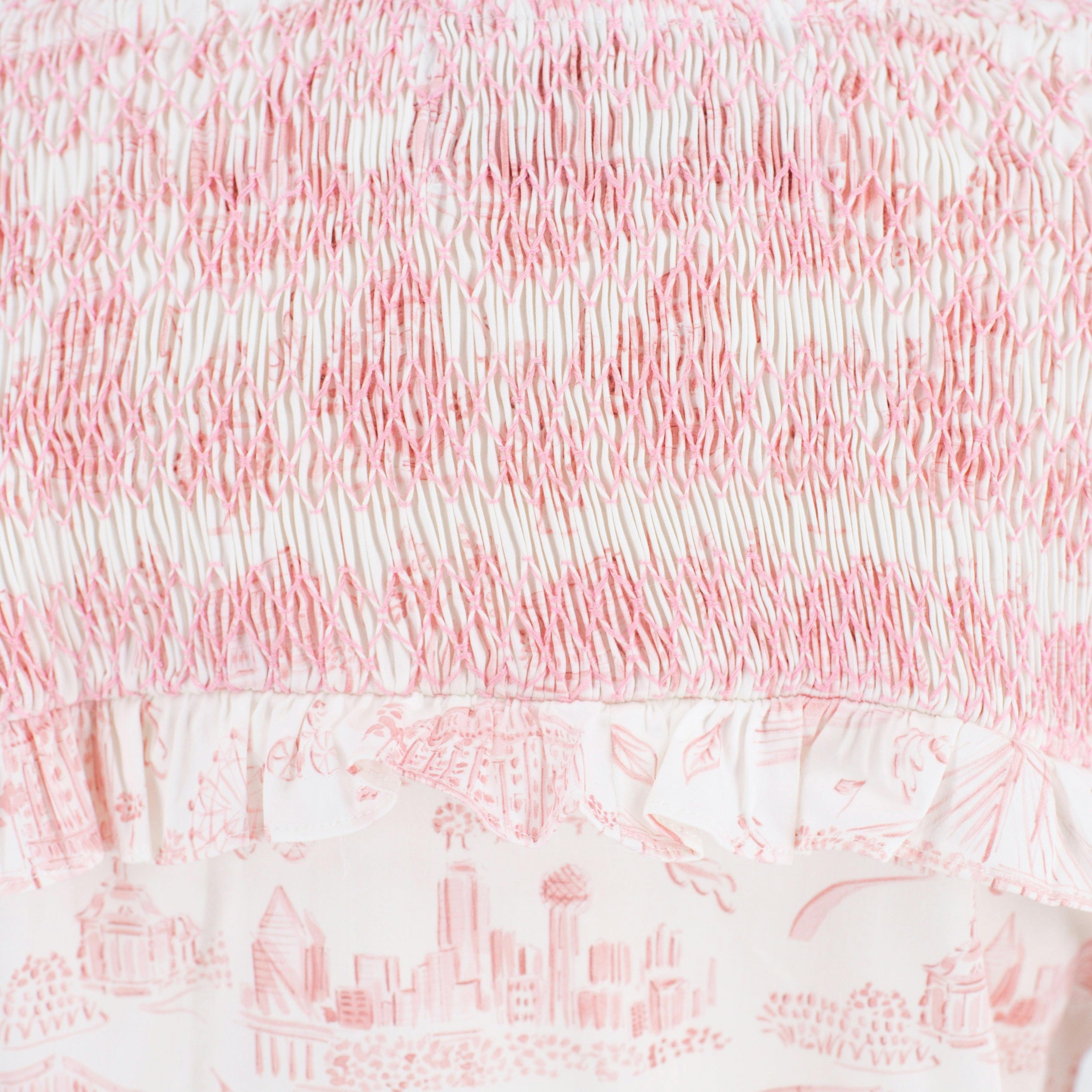 Women's Lizzie Shirt - Dallas Print (Pink)