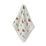 Sandcastle Mini Lovey Two-Layer Muslin Security Blanket