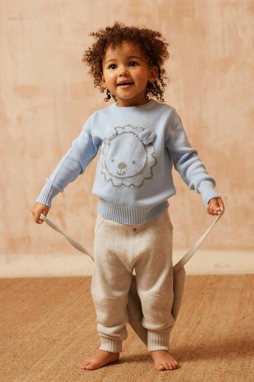 Baby Pants with Knee Pads | Grey