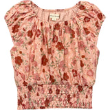 Eyelet Peasant Top