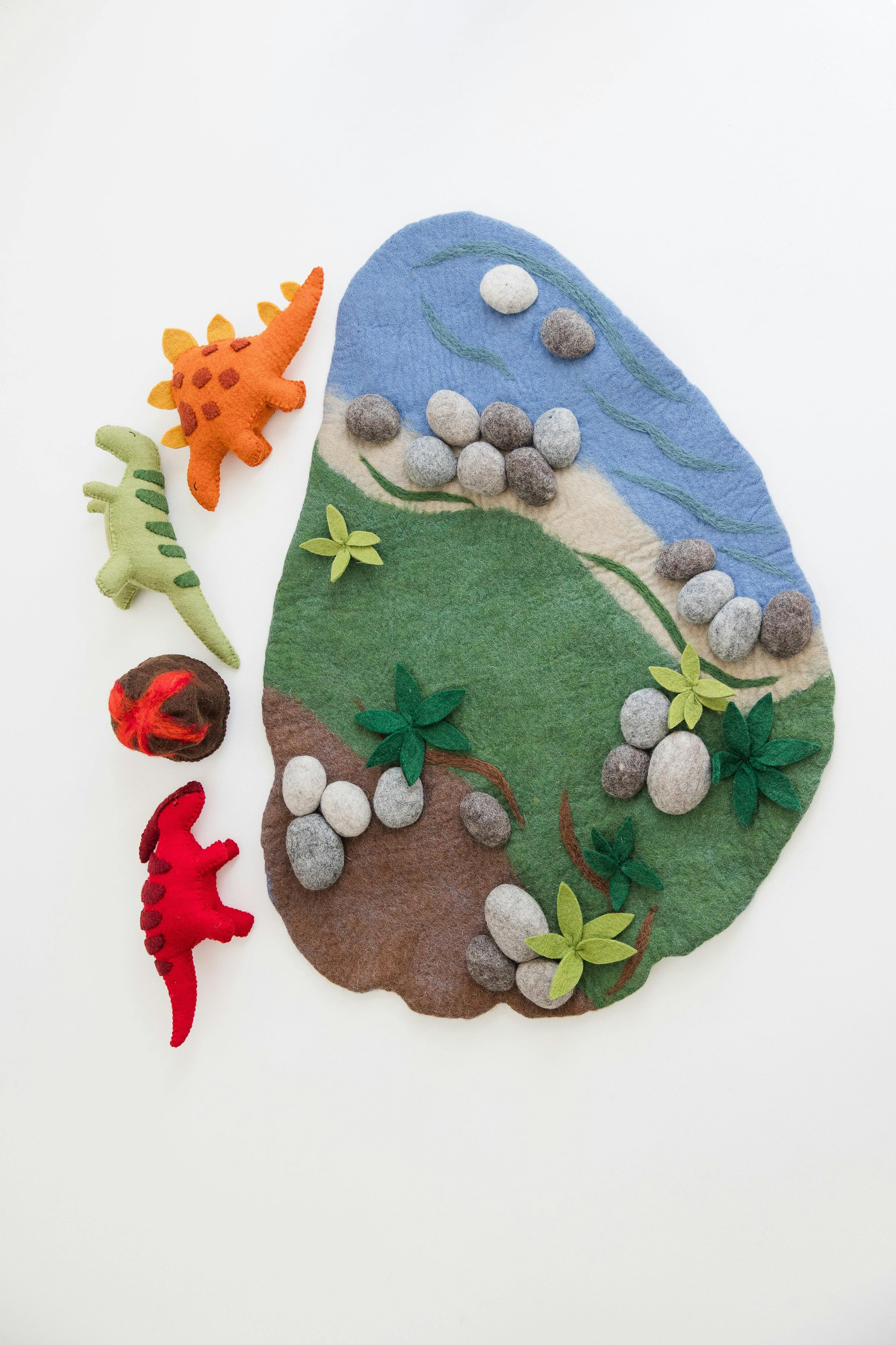 Dinosaur Play Mat + Toys