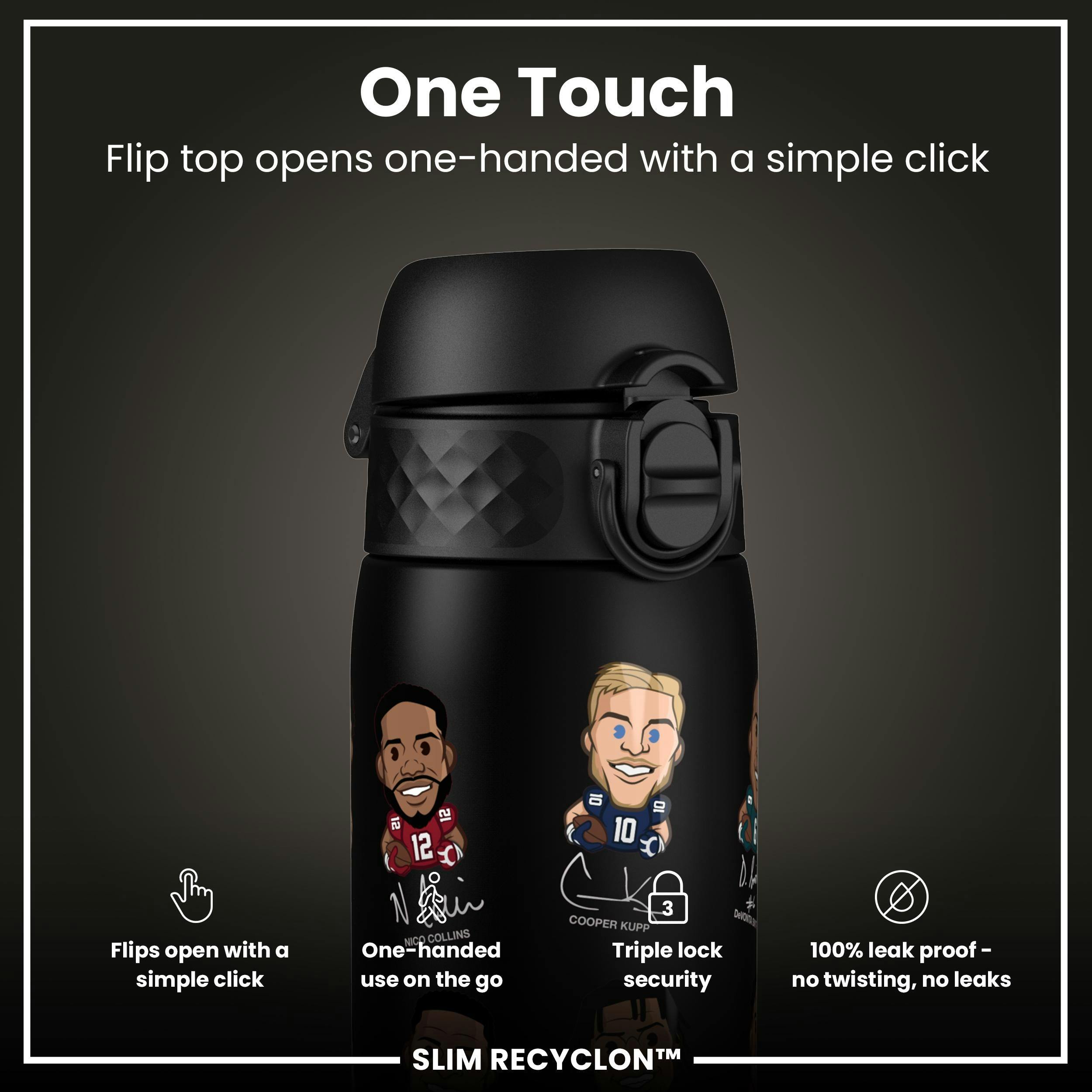 NFL PA Recyclon Water Bottle - 18oz - Multi-Player 2