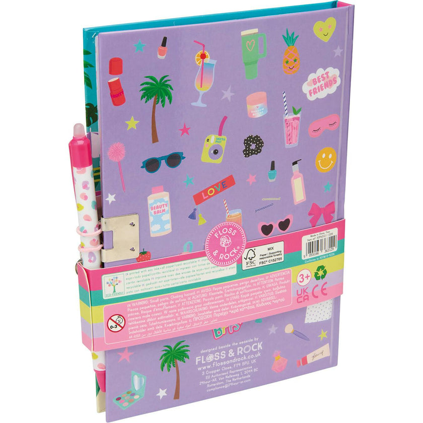 Fashion Friends Lockable Diary with Erasable Pen ( Varied Designs )
