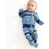 Hanukkah Fair Isle Bamboo Convertible Footie