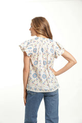 Marion Top - Pastel Cream