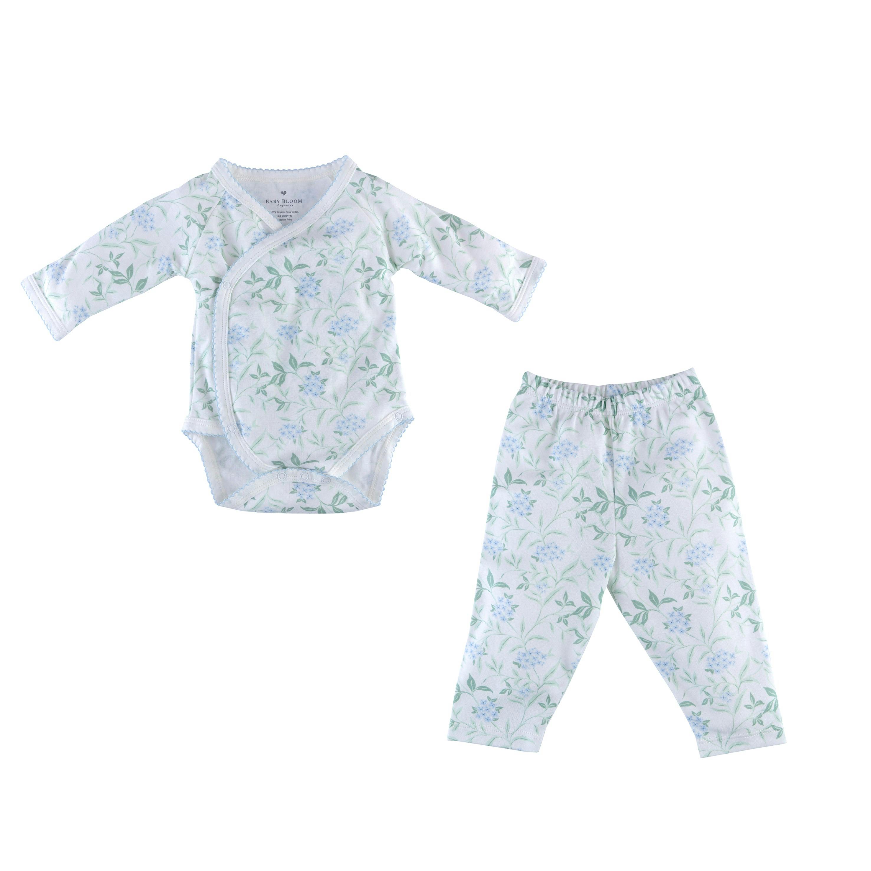 Kimono Set Hydrangeas Blue