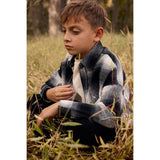 Elongated Oversized Plaid Shirt Jacket