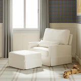 Namesake Crawford Pillowback Chair and a Half Comfort Swivel Glider