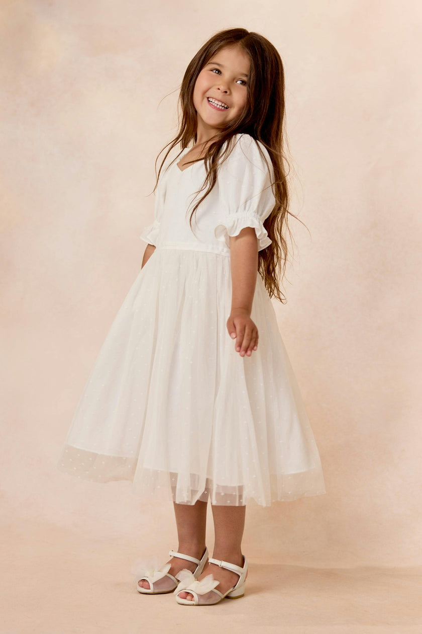 Mini Ballerina Dress in White