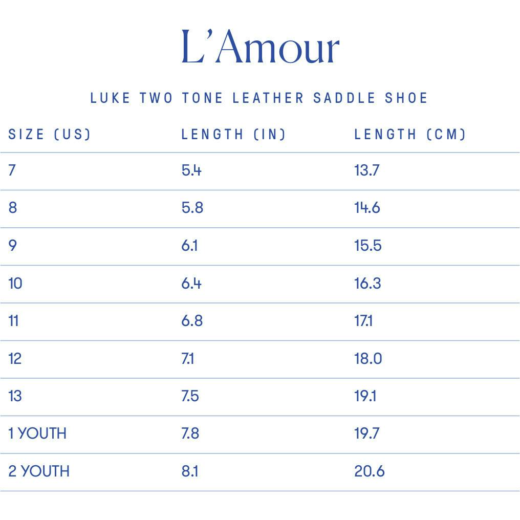 Luke Two Tone Leather Saddle Shoe