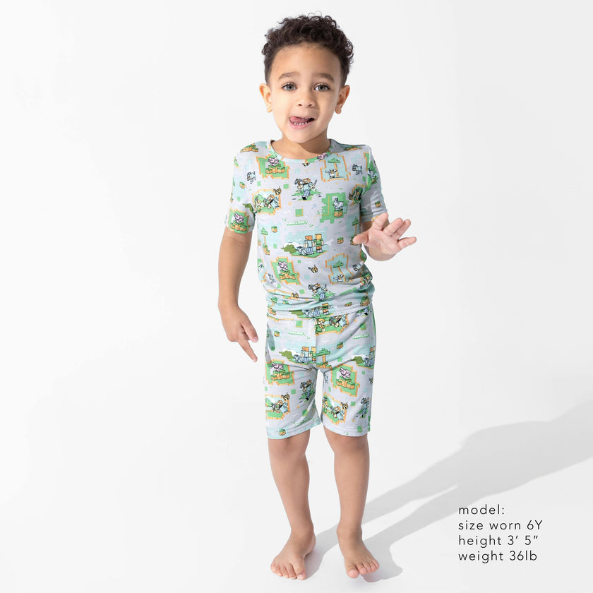 Minecraft: Overworld Dreams Bamboo Kids Pajama Short Set