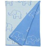 Nursery Blanket - Blue Elephant