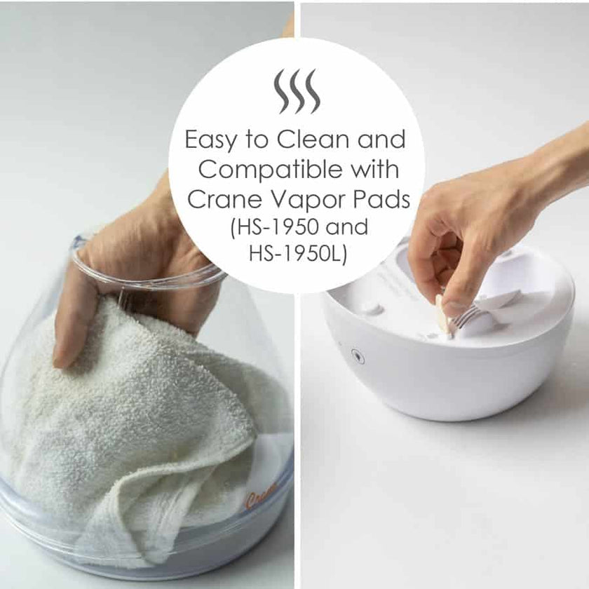 Crane 4-in-1 Top Fill Humidifier, 1 Gallon with Sound Machine, Night Light