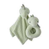 SNUGGLE + SHAKE - Baby Lovey Security Blanket Toy and Rattle Set
