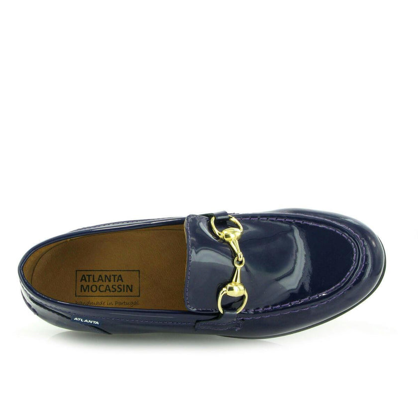 Teresa Buckle - navy blue patent