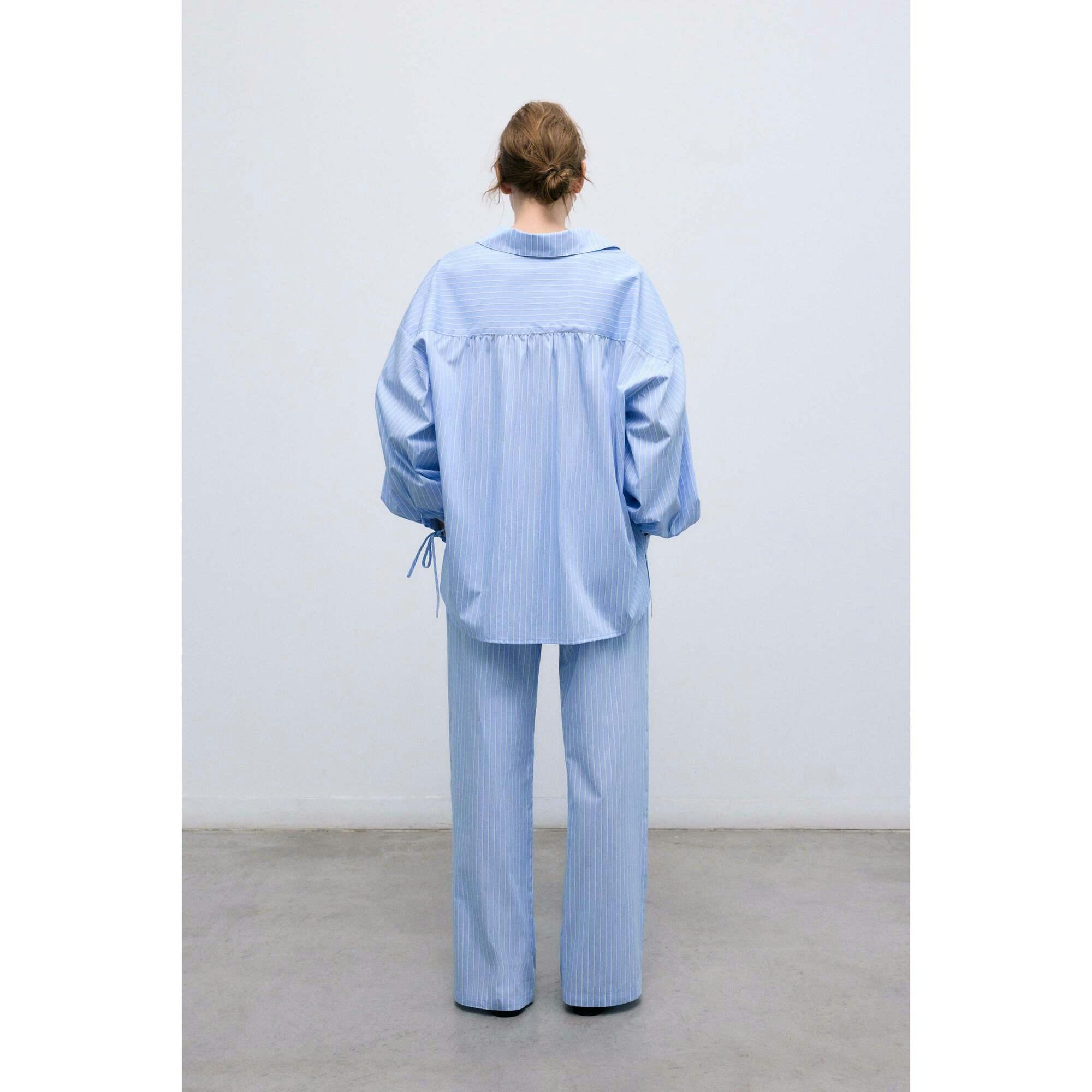 Aura Woman Pant Vista Blue Stripes