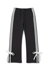 Paige - Relaxed Sweatpant with Bowtie - Black