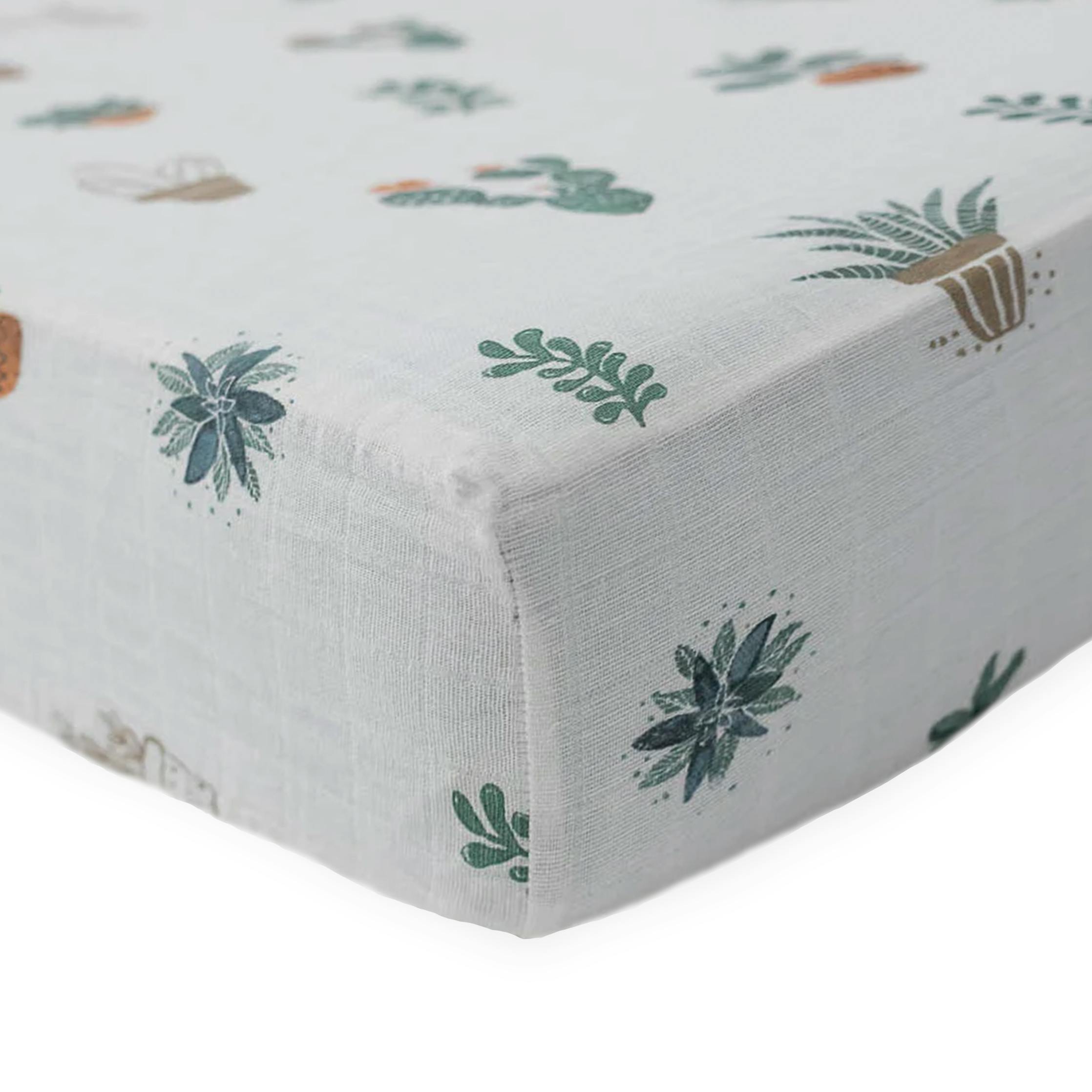 Cotton Muslin Crib Sheet - Prickle Pots