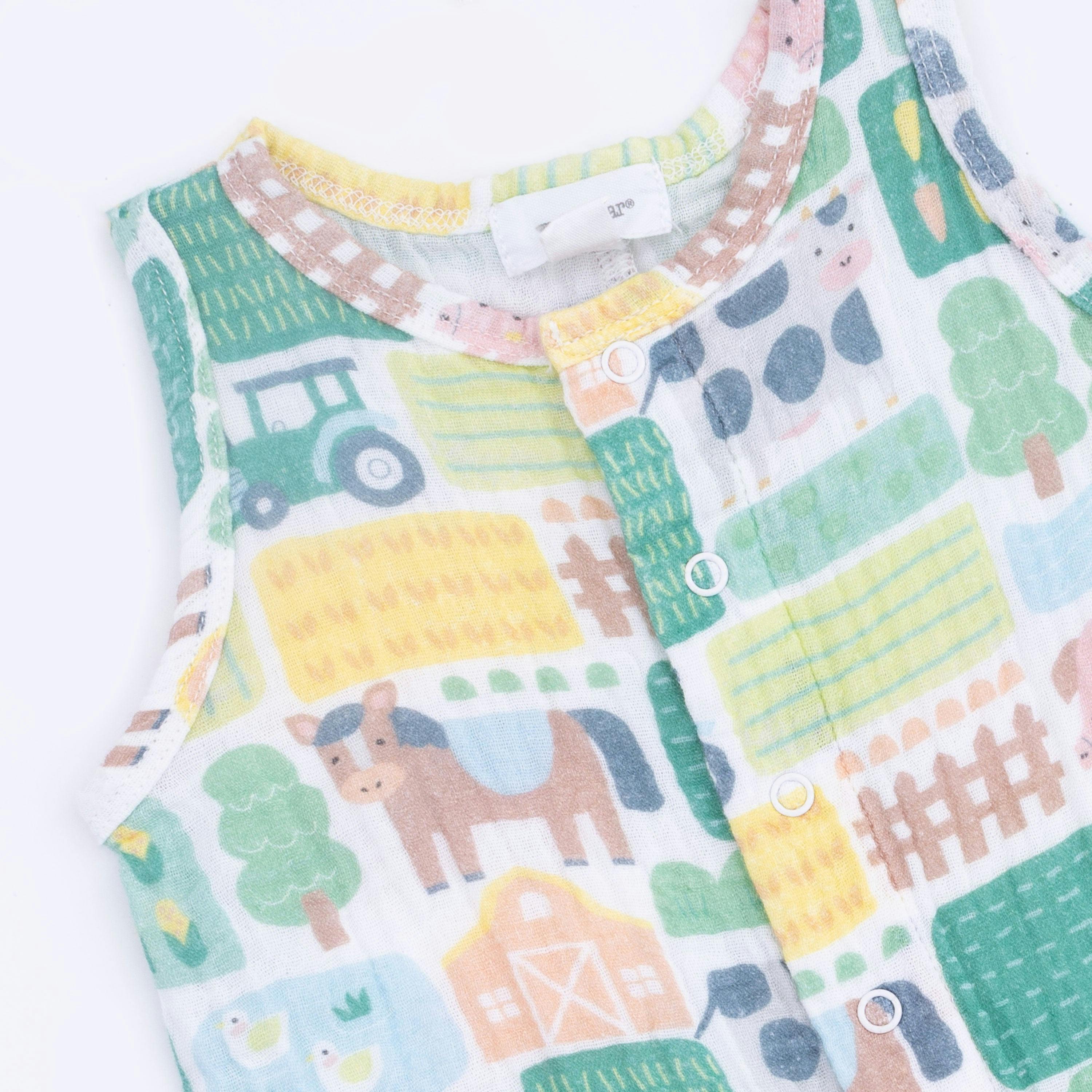 Patchwork Farm - Sleeveless Shortie Romper