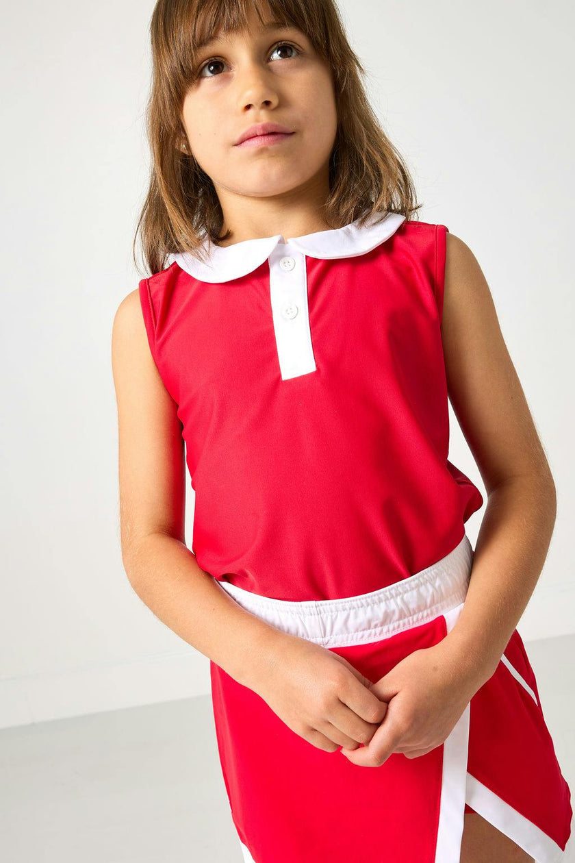 red/white girly girl tank