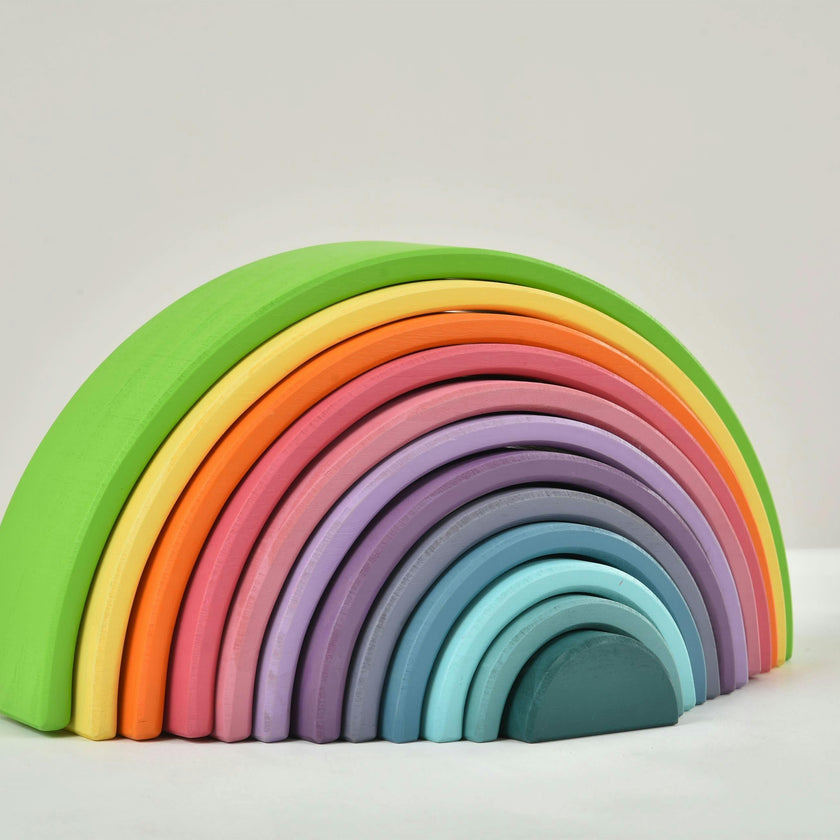 Avenlur Wooden Rainbow Stacker Blocks