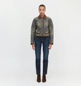 The Dax Jacket - Olive Equestrian Scarf