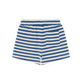 Stripe Above Knee Drawstring Shorts