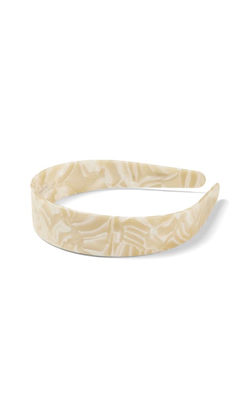 Wide Headband in Ivory