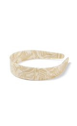 Wide Headband in Ivory