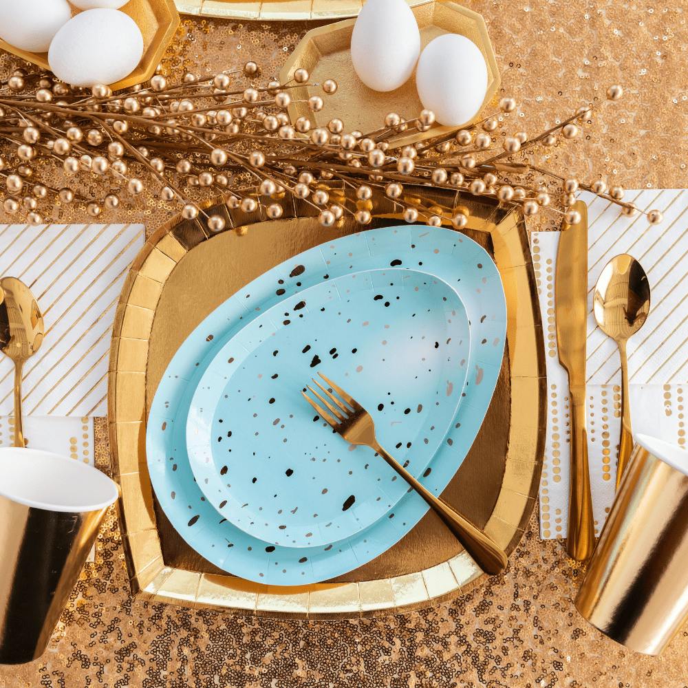Speckled Robin Egg Dinner Plates