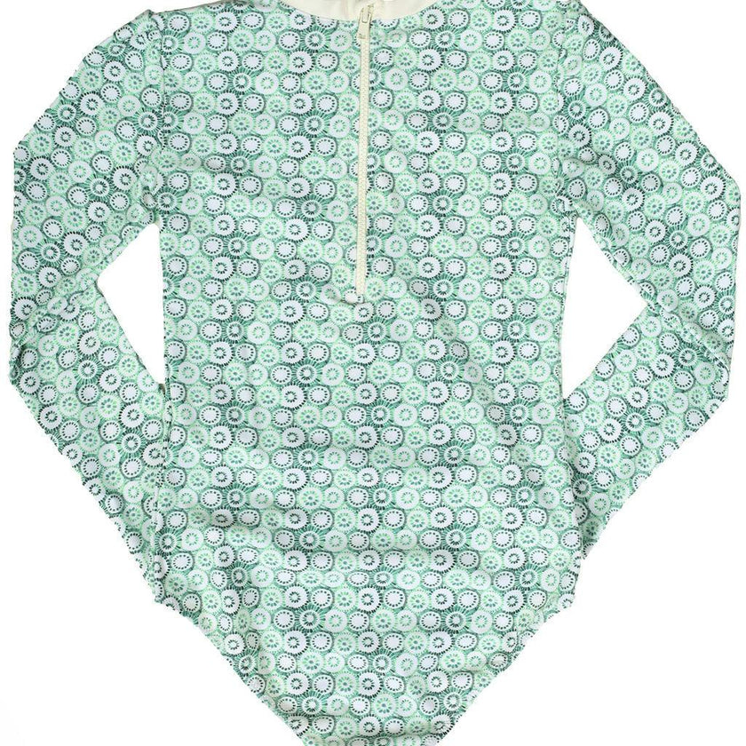 Rebecca Surf Suit Jellyfish Print Mint Sage
