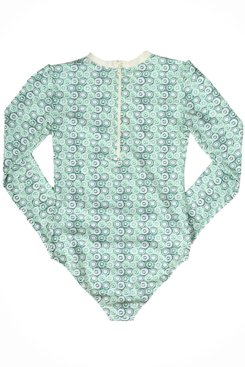 Rebecca Surf Suit Jellyfish Print Mint Sage