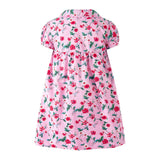 Pink Smocked Button-Front Dress and Bloomers
