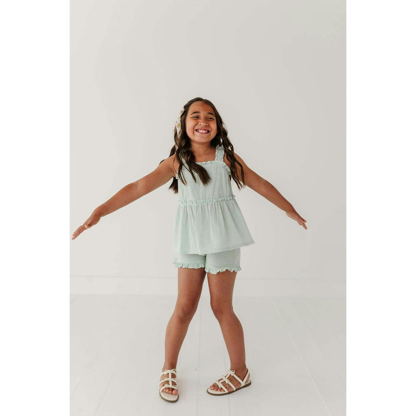 Ruffle Gauze Shorts