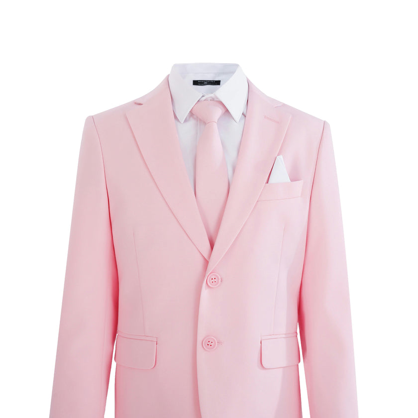 Pink Four-Piece Tailored Suit Set
