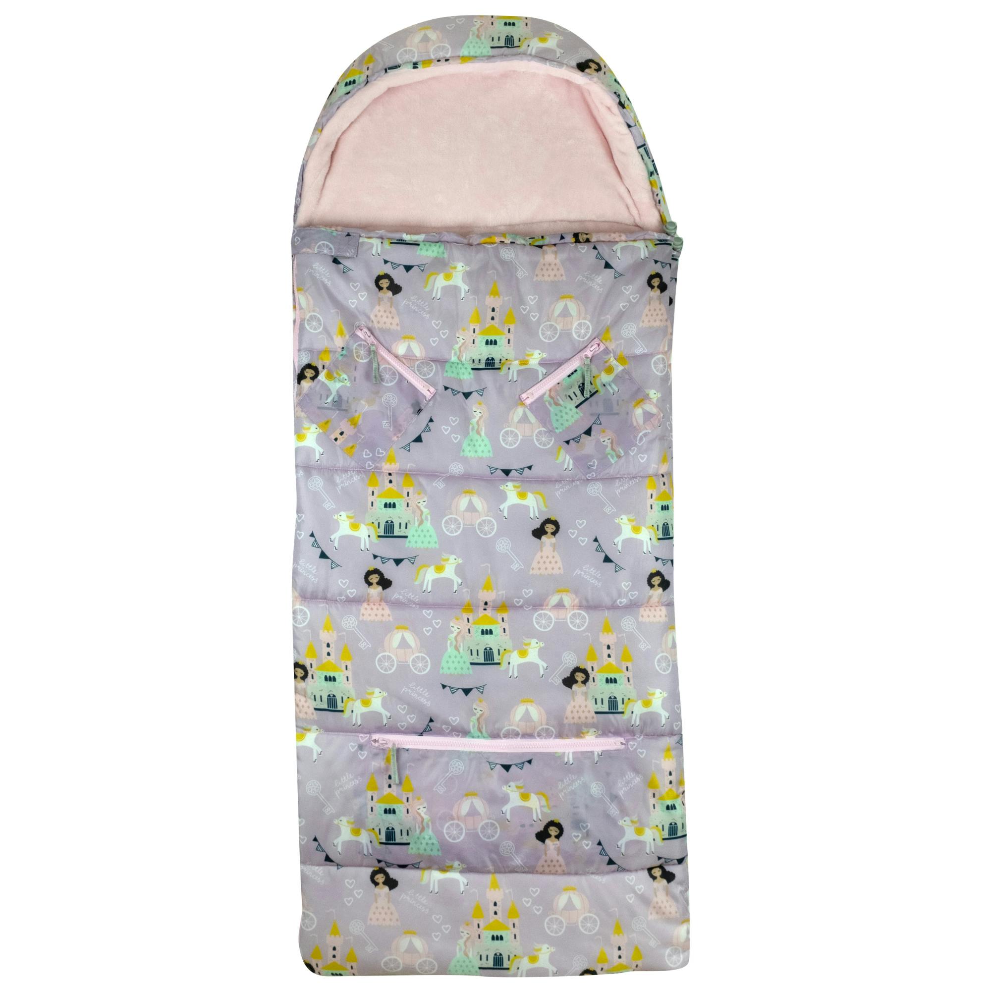 Sleep-N-Pack: Packable Sleeping Bag, Little Kid 3-6 yrs - Princesses